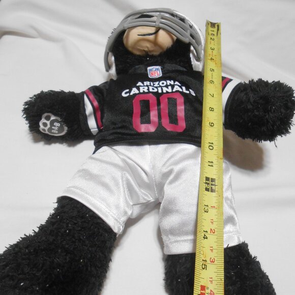 BAB PLUSH WEARING NFL ARIZONA CARDINALS FOOTBALL UNIFORM HELMET BUILD A BEAR π - Picture 11 of 13